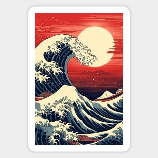 The Asian Wave Sticker